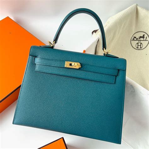 hermes epsom kelly sellier 25 vert bosphore|Hermes kelly 25cm leather.